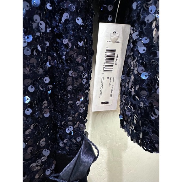 Premier Amour Sequince and velvet romper. Plus size 16  (M27) - Picture 3 of 10